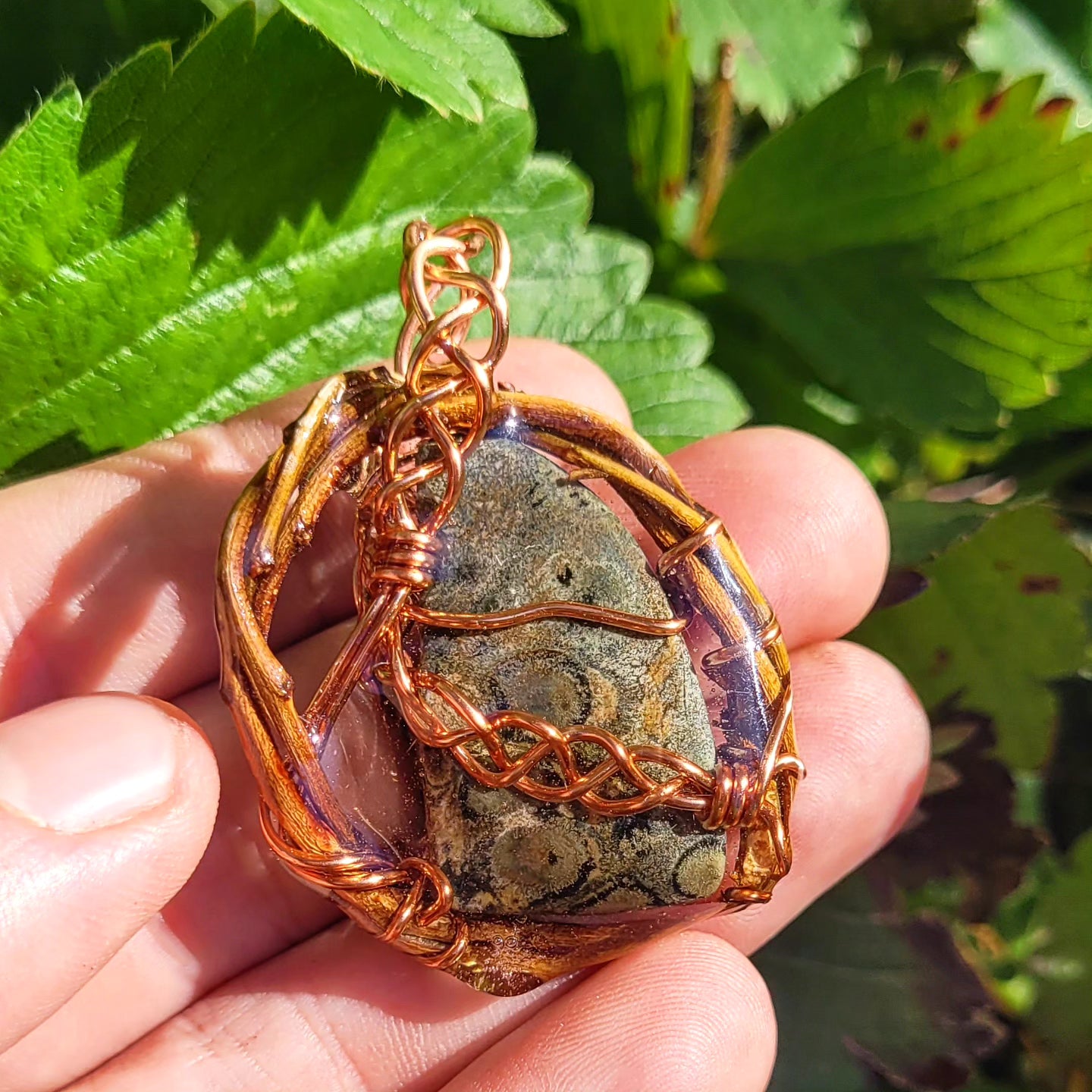 Kamba Jasper Nested in Hazel