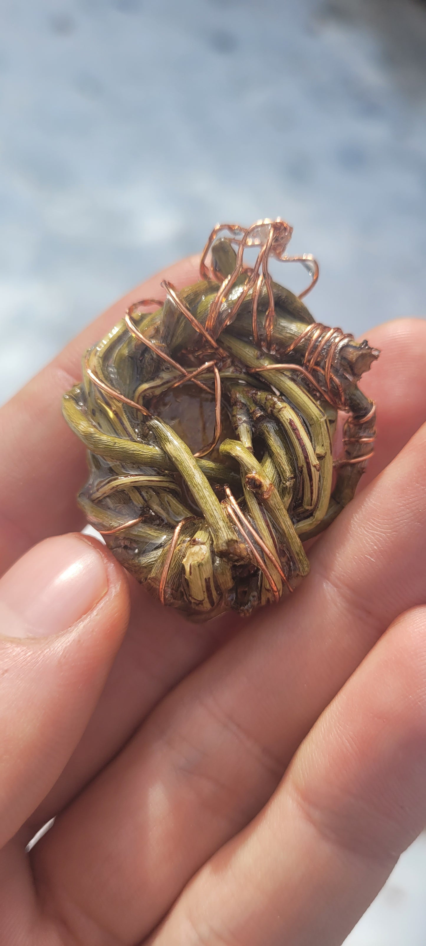 Rose Nested Yellow Opal