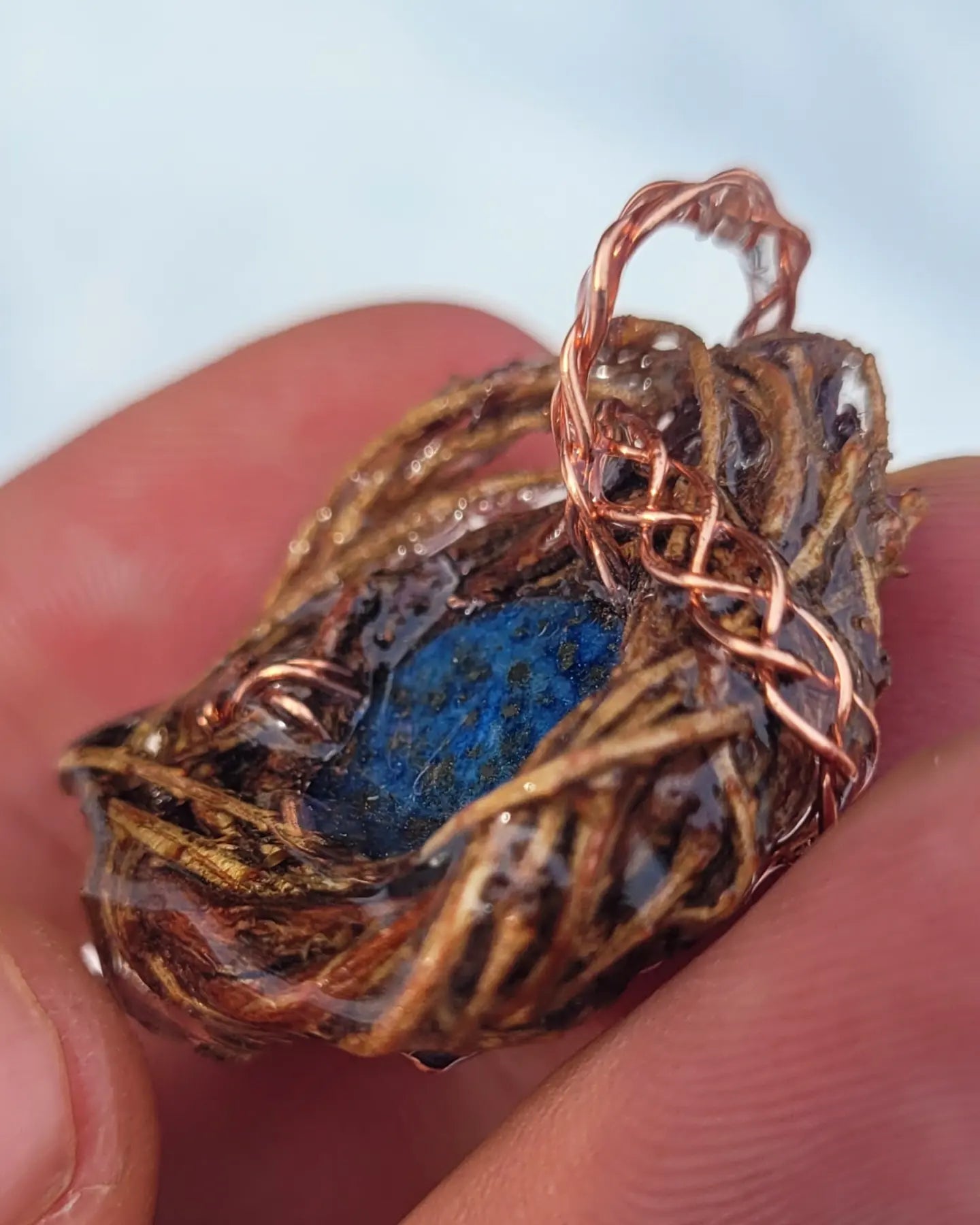 Western hemlock and Lapis Lazuli Spiritnest