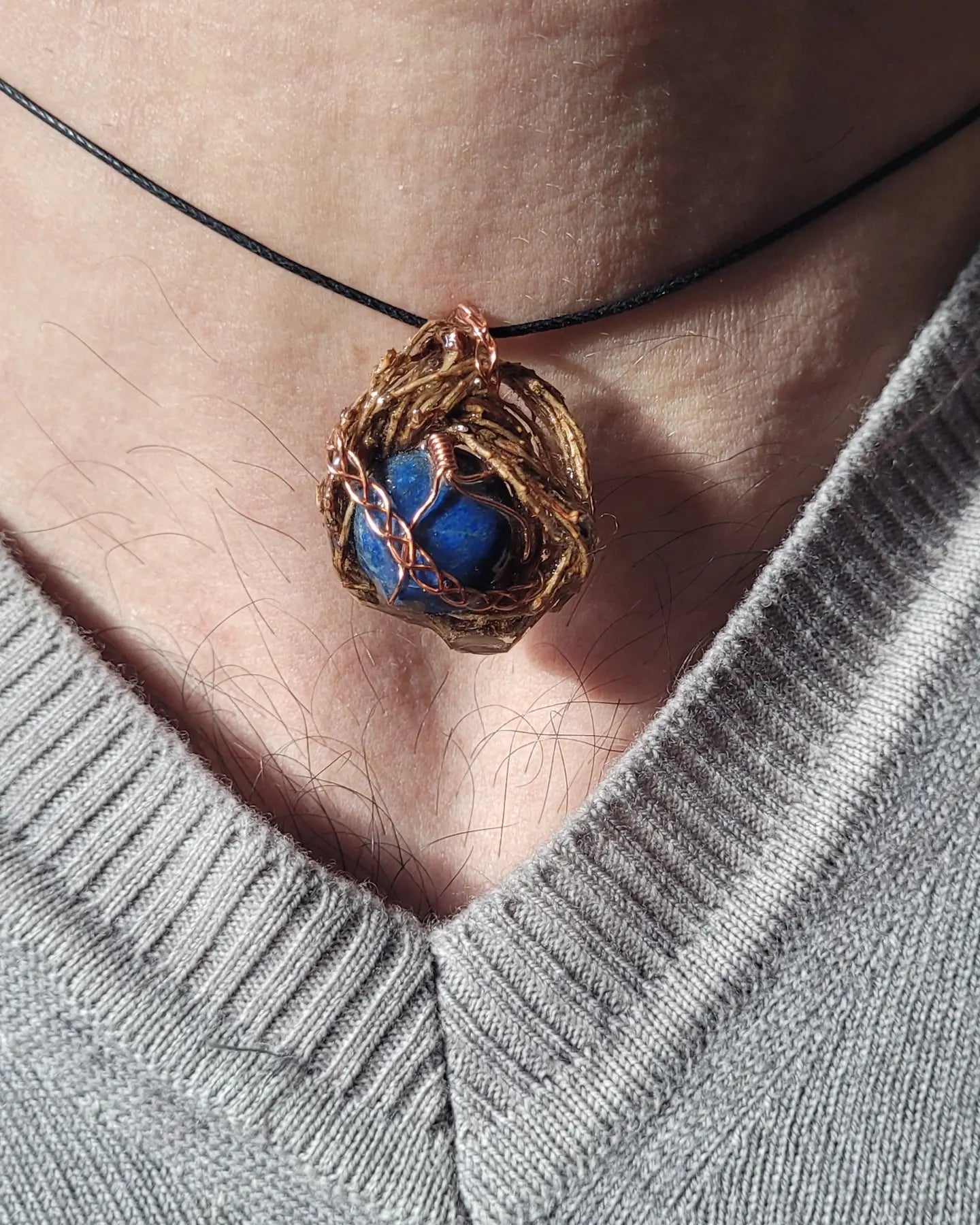Western hemlock and Lapis Lazuli Spiritnest