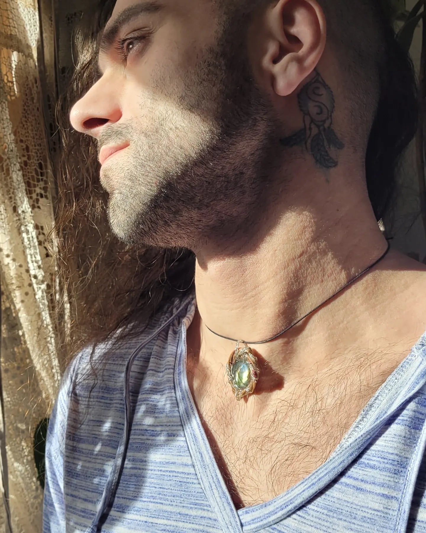 Silver and Maple Nested Labradorite