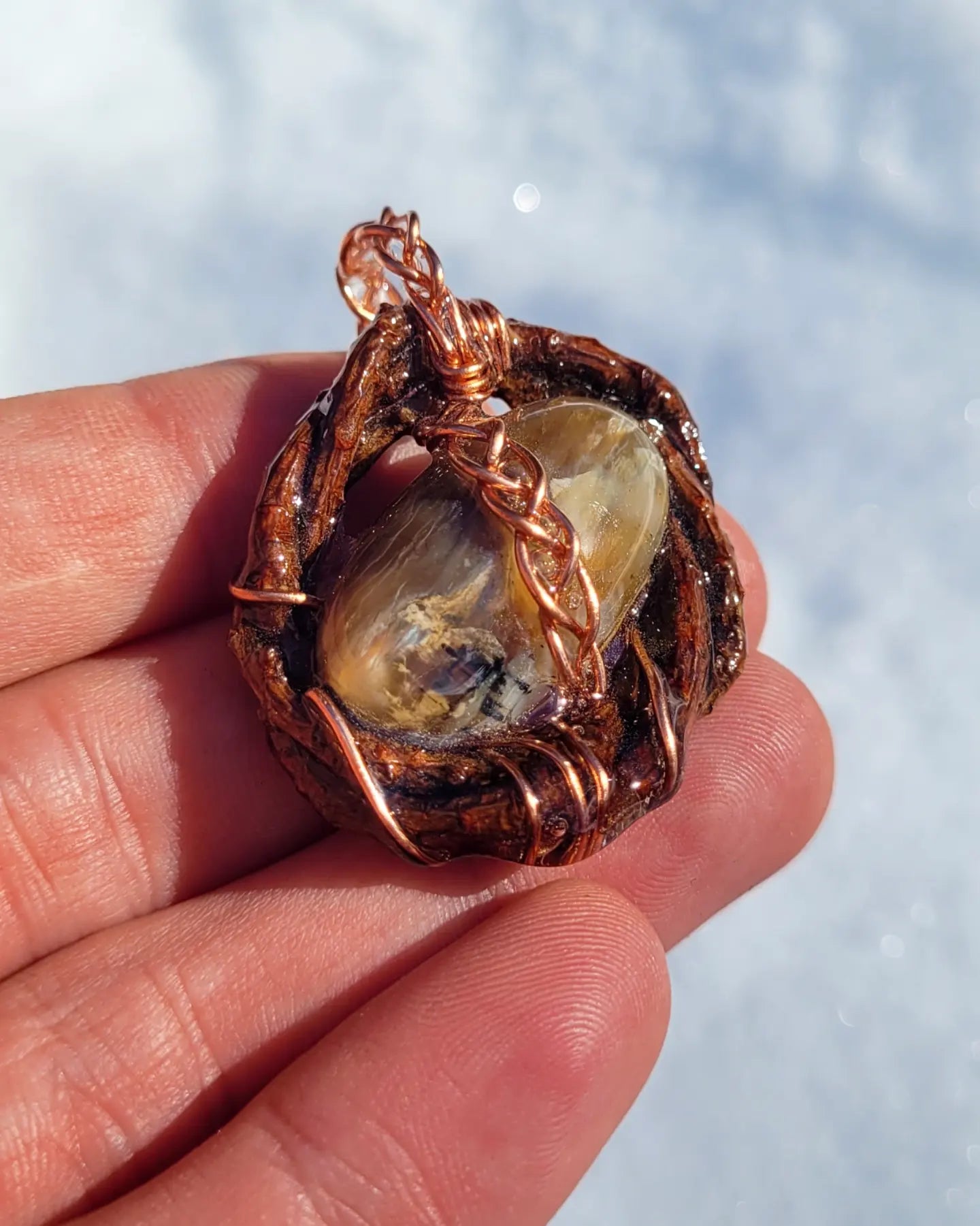 Pine Nested Yellow Opal