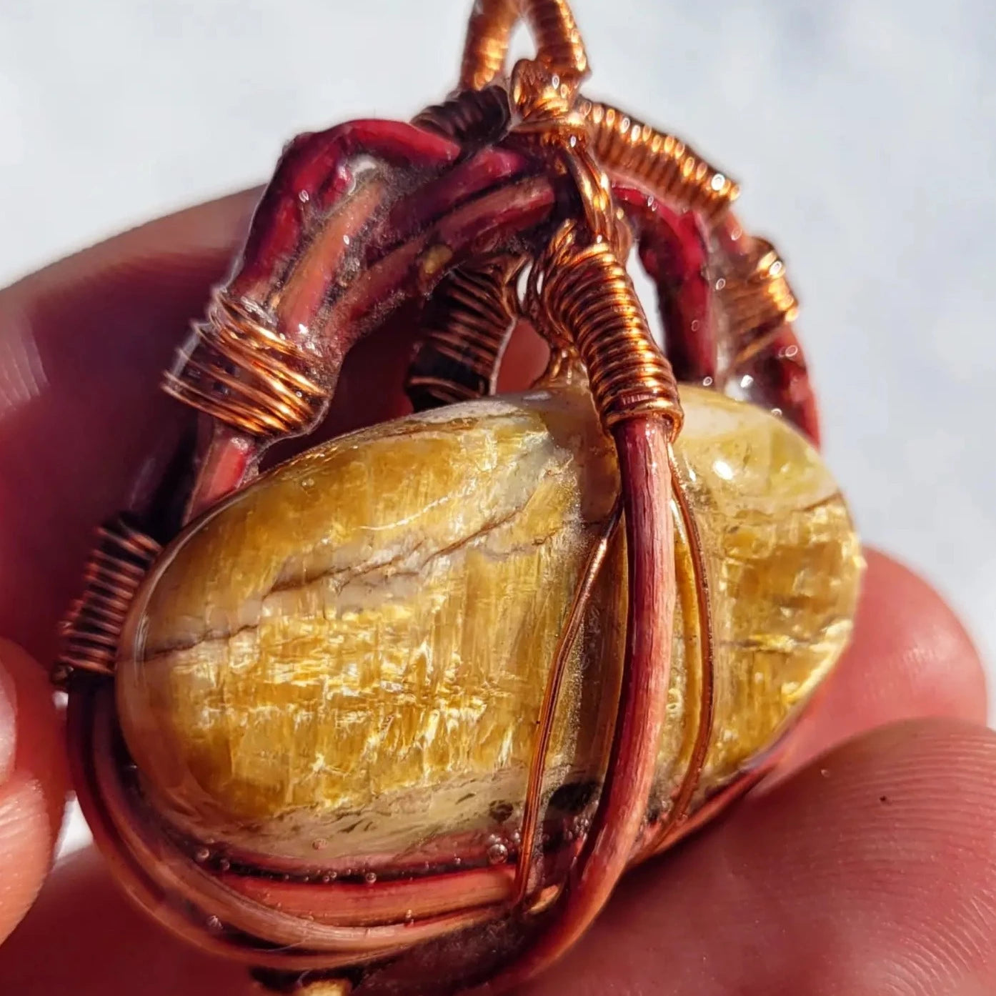Maple Nested Yellow Opal