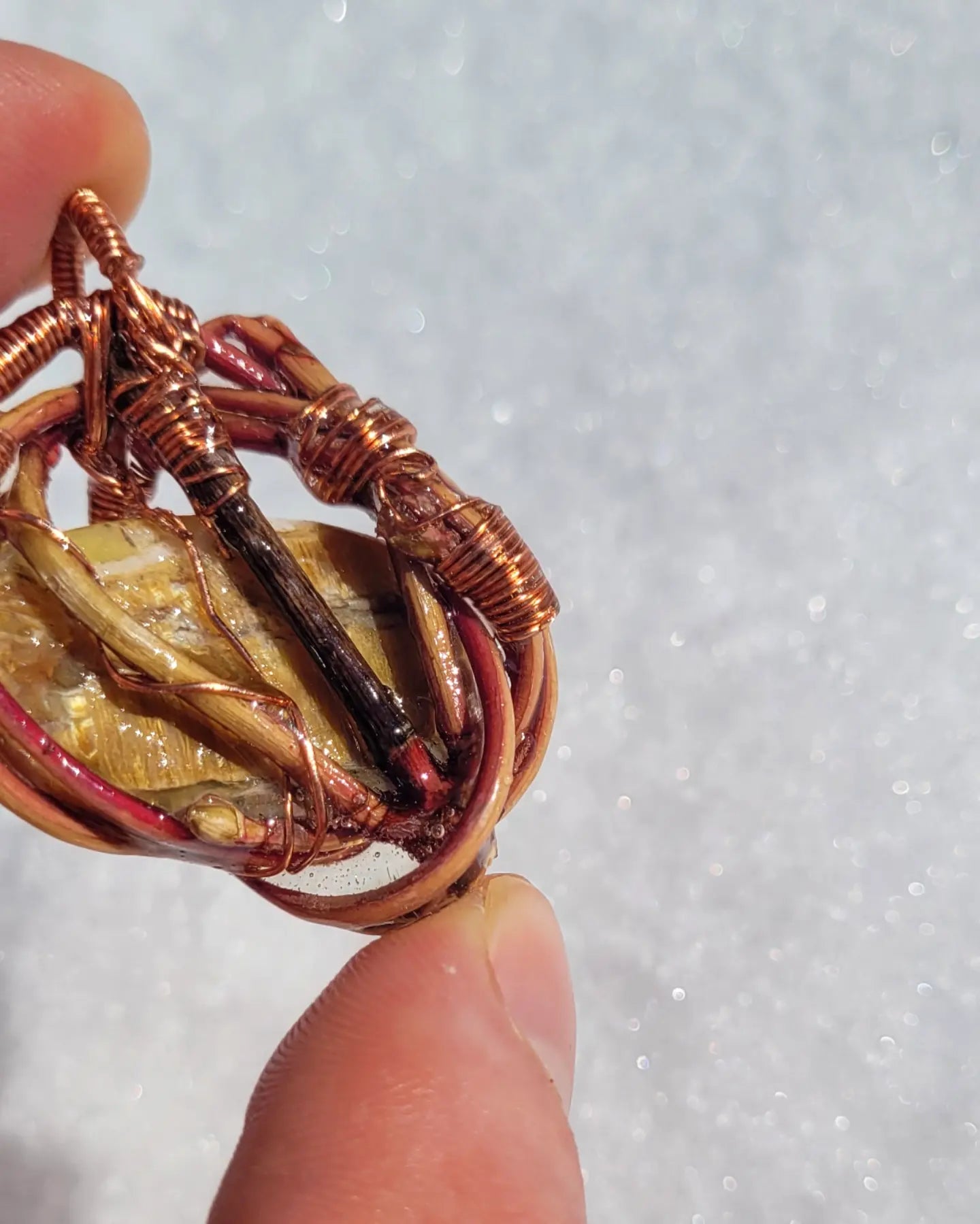 Maple Nested Yellow Opal