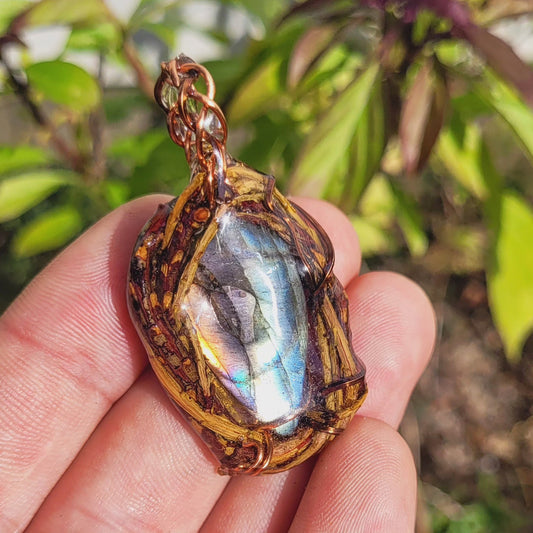 Labradorite Nested in Yew