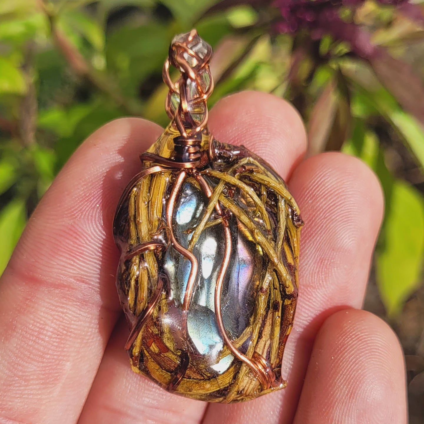 Labradorite Nested in Yew