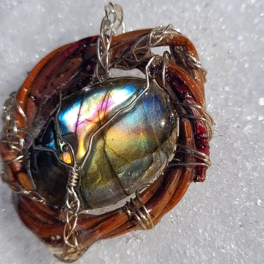 Silver and Maple Nested Labradorite